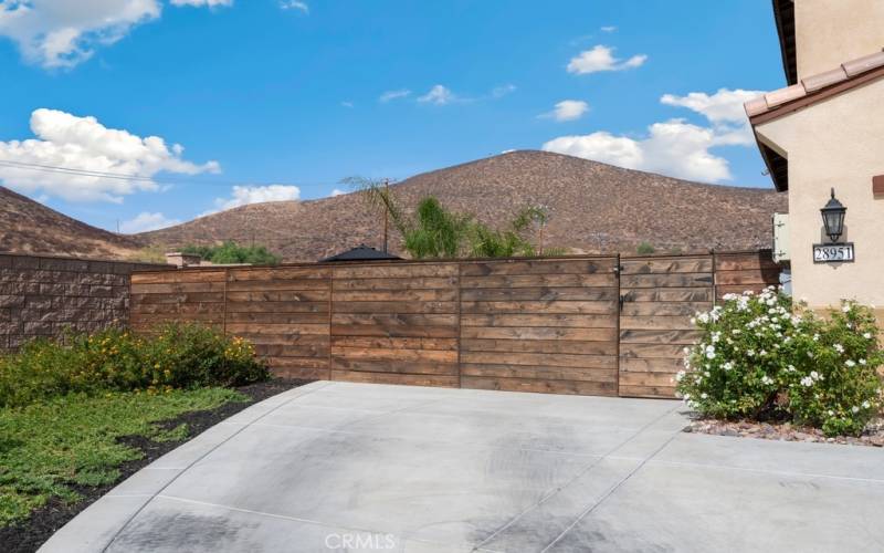 Front extended Driveway