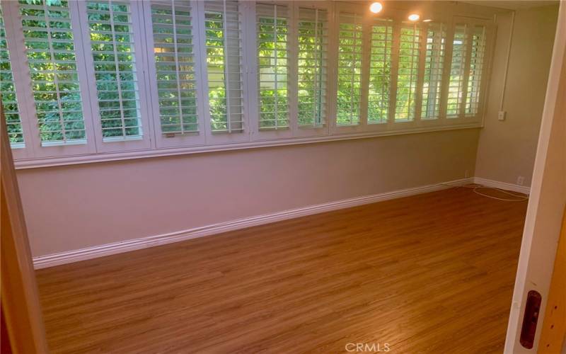 Bonus room just off the primary bedroom. This space would be ideal as a home office, workout room, arts and crafts studio or sewing room.