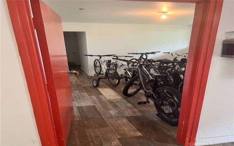 Building bike storage room