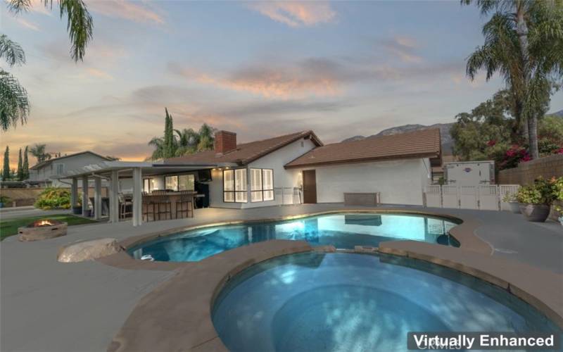 Pool Spa Covered Patio