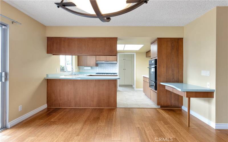 dining open to kitchen and first living room