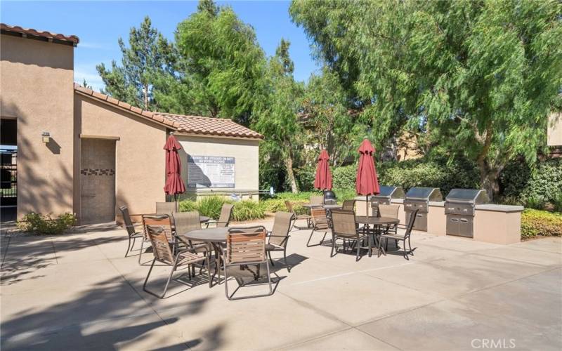 Community Pool and Barbeque Area