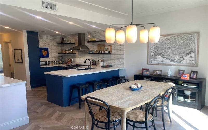 Beautifully remodeled kitchen in a French country style