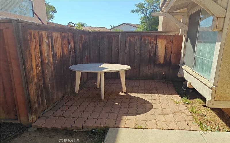 Front patio area