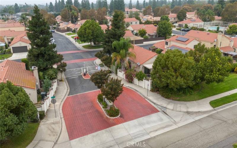 Gated community entrance