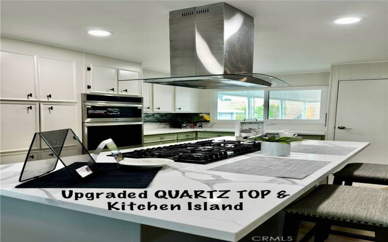 QUARTZ COUNTERTOPS in Kitchen.