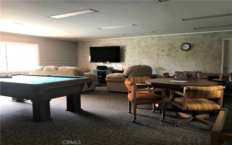 RECREATION ROOM - CARDS - TV - BILLIARDS