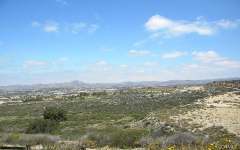 View toward the Temecula Wine Country