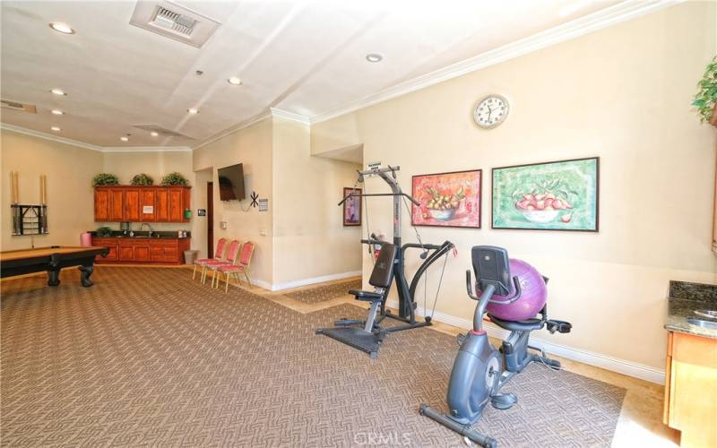 Fitness Center inside Clubhouse