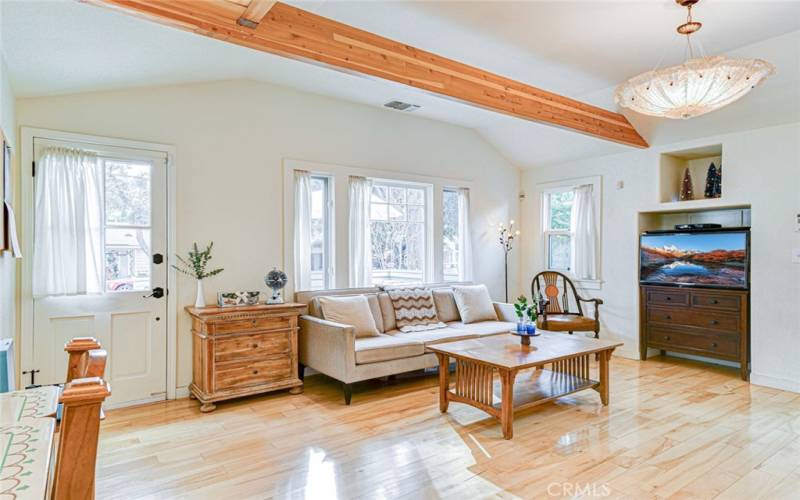 Wooden beams adds charm
