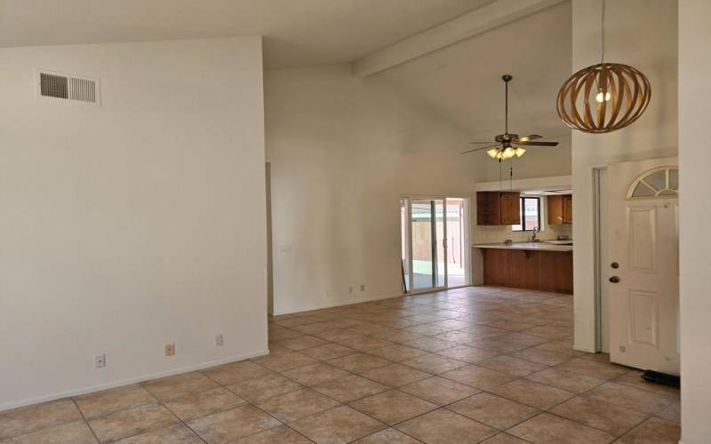 View Livingroom toward kitchen