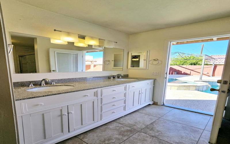 Primary Bath with pool access