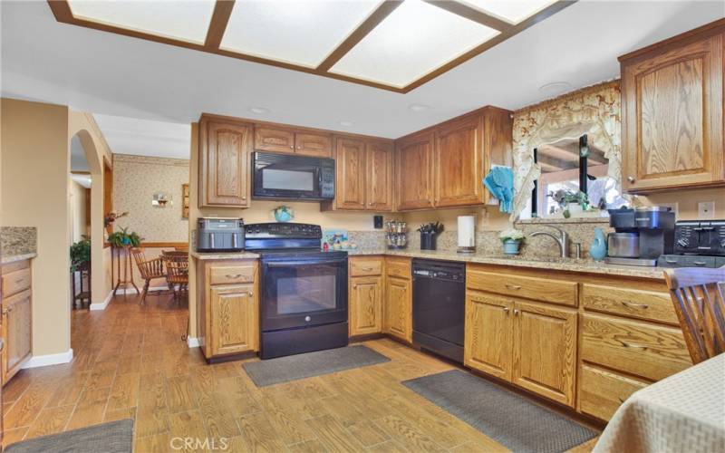 Custom built kitchen.