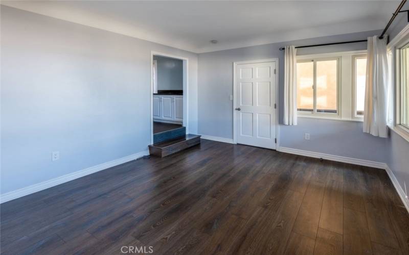 Living room looking towards front door