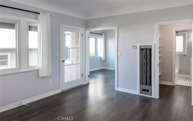 Living room looking into bedroom