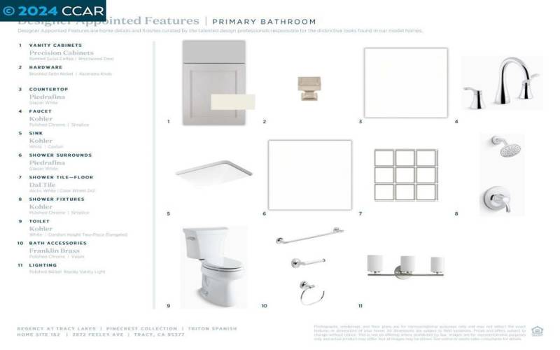 Primary bathroom features