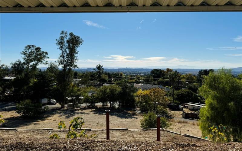 360 degree views. this one is the view from the carport overlooking Yucaipa Valley