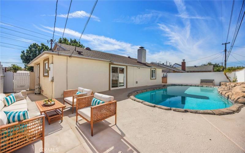 Pool Area Virtually Staged