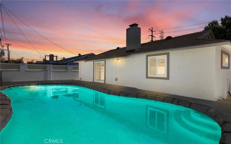 Twilight Pool View