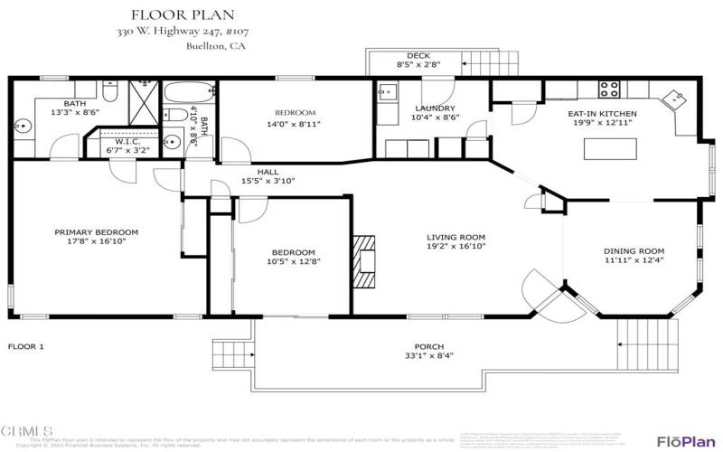 Floor Plan 330 W Hwy 246 #107