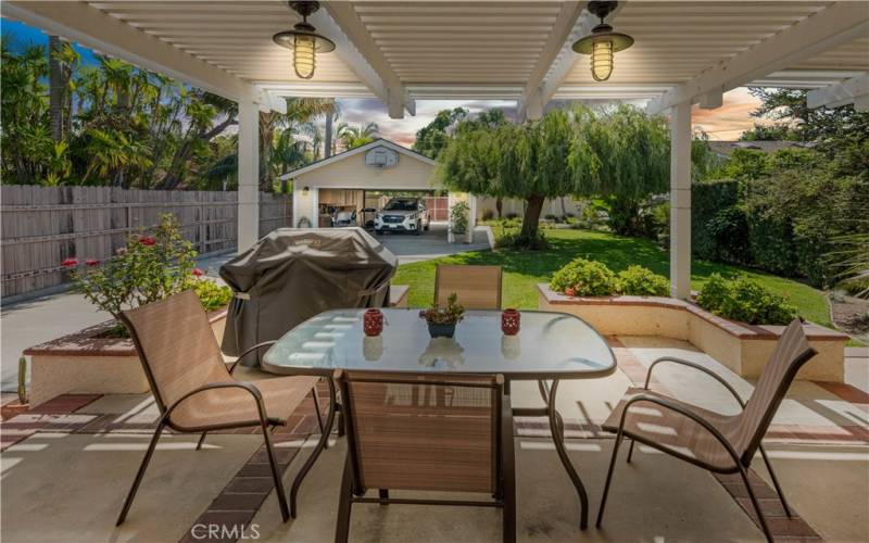 Backyard patio