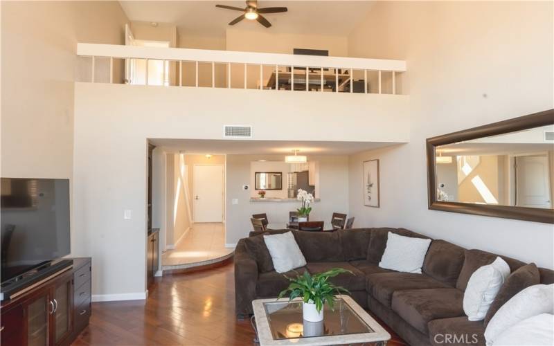 Open loft above the Living Room