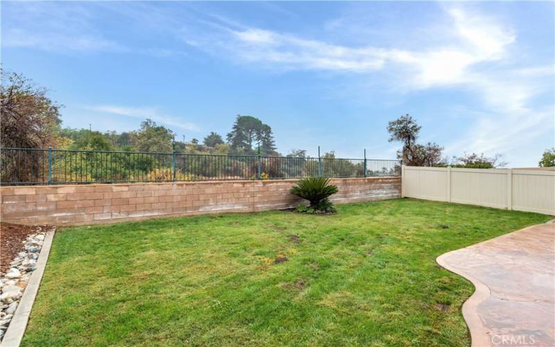 backyard with view of greenspace