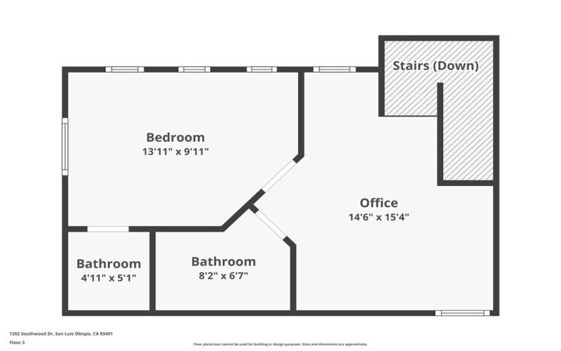 Third Floor includes additional living space, built in office desk, primary bedroom, walk-in closet, primary bath.