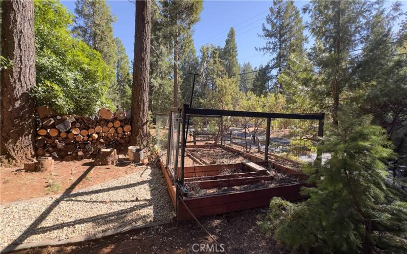 fenced area for a garden, keeps the deer out