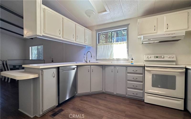 Kitchen with new dishwasher