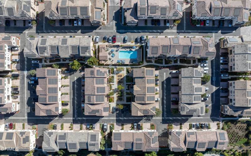 Aerial Pool Shot