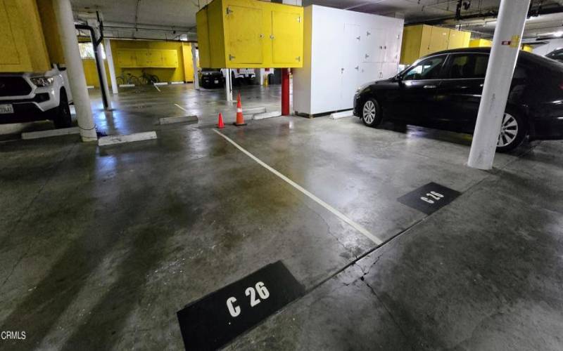 Assigned parking spaces