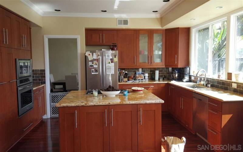 New cabinets and counters.  Soft closing doors and drawers.  Built-in pantry cabinets.