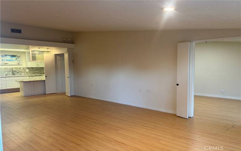 Living Room Open to  Kitchen