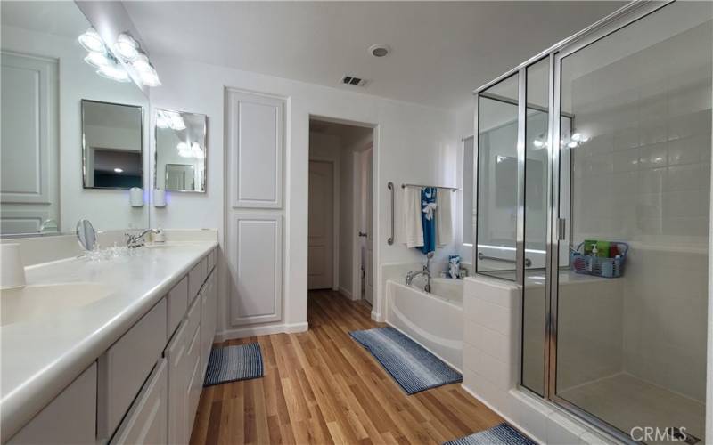 Main Bathroom w/ Shower and Tub