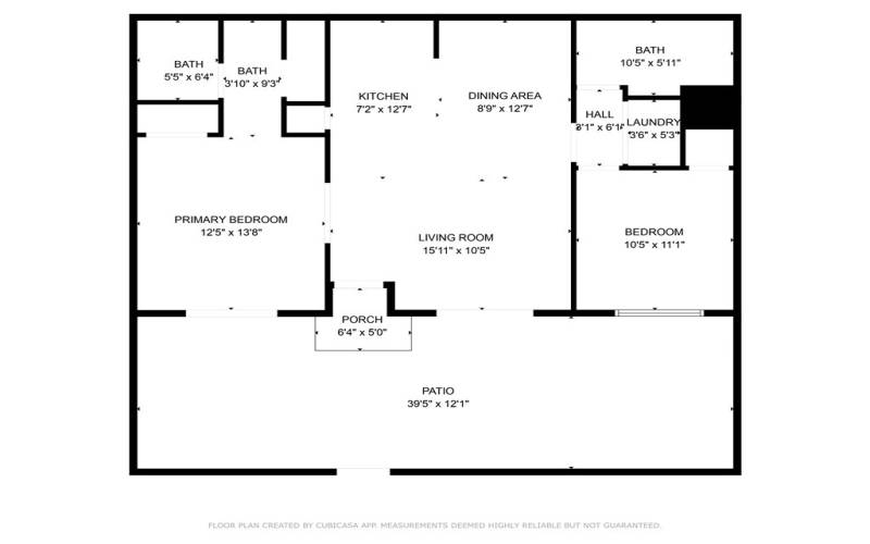 Floor plan withe dimensions