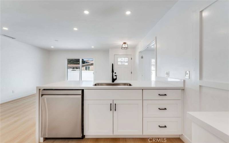 kitchen counter view