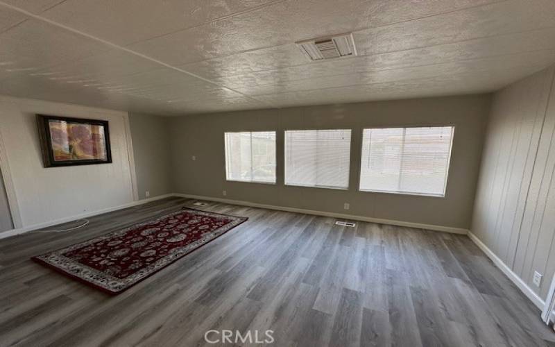 Living Room with Large Picture Windows.