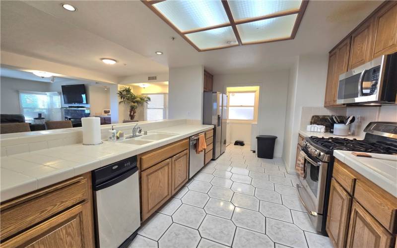 Kitchen opens to the living room perfect for entertaining.