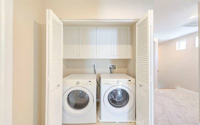 Laundry closet upstairs