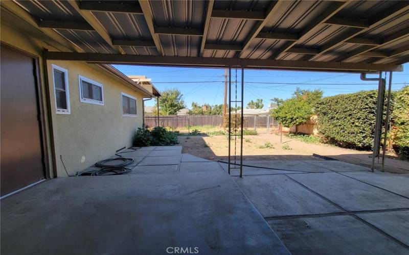 Covered patio