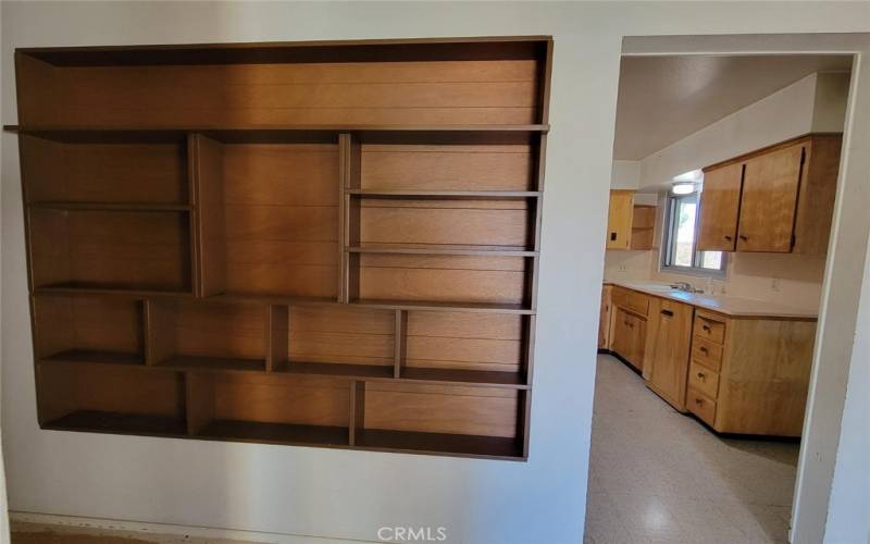 Built in curio cabinets