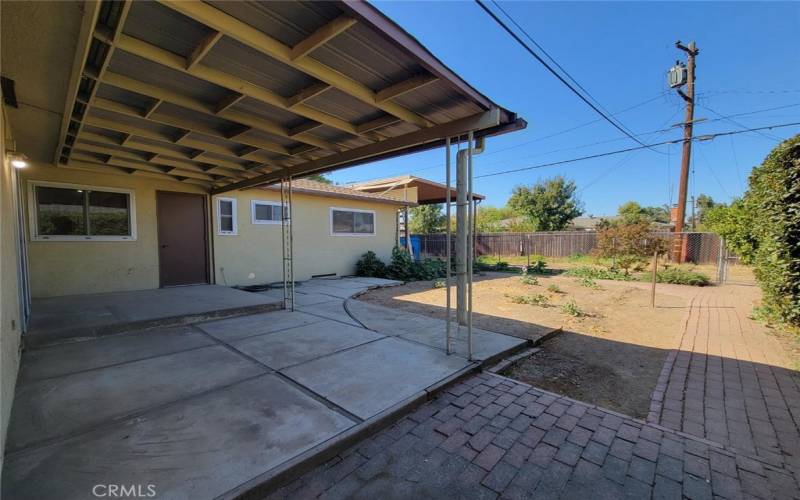 Covered patio