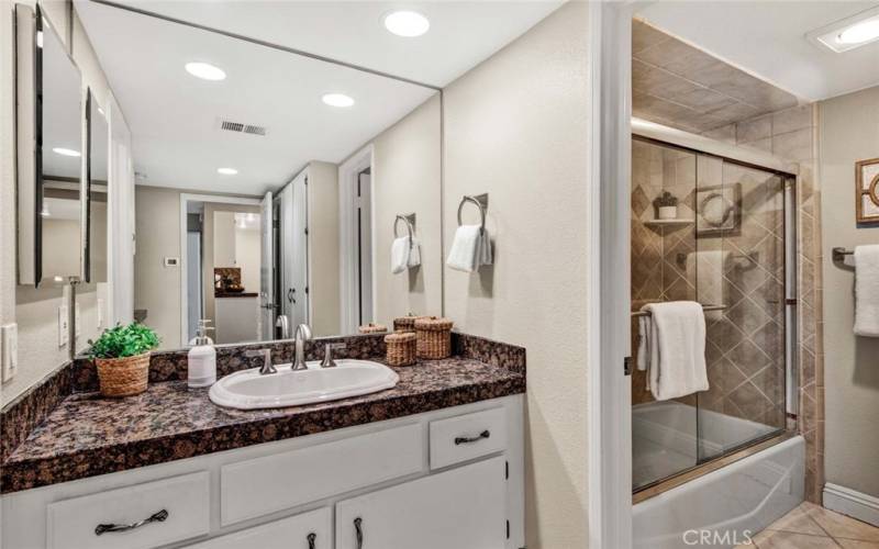 Granite countertops and recessed lighting