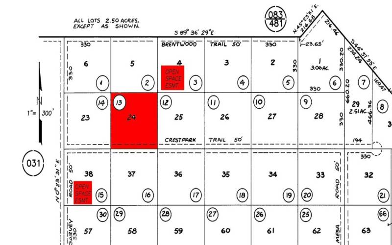 Assessors map SHOWING next door lots that CANNOT be built on.