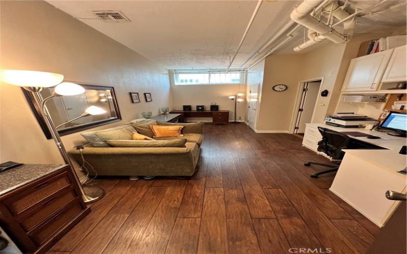 Basement office or entertainment room