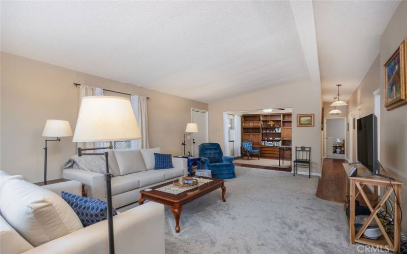 Living Room showing Kitchen