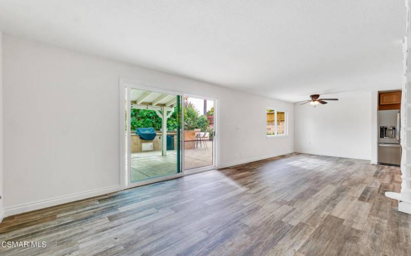 LIVING ROOM TO DINING