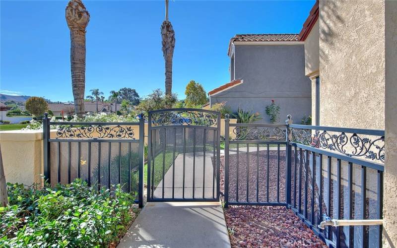 Gated courtyard