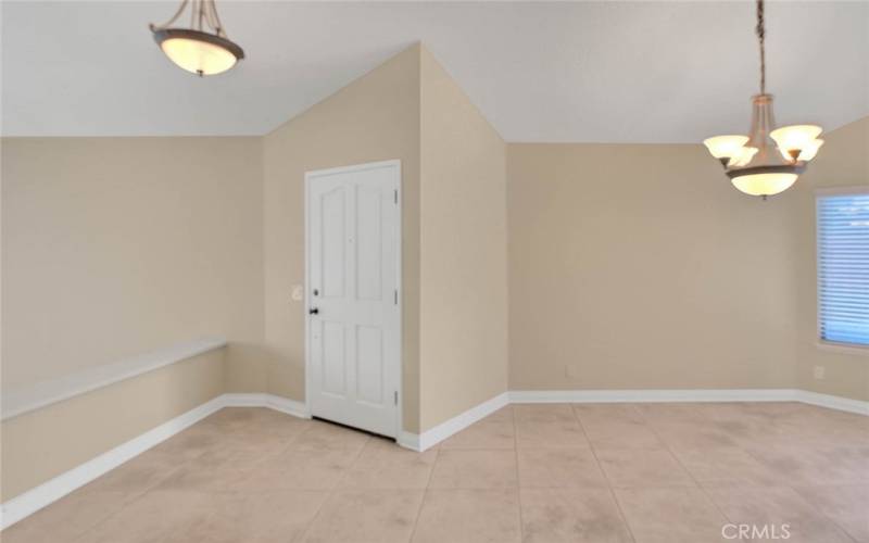 Foyer and dining room